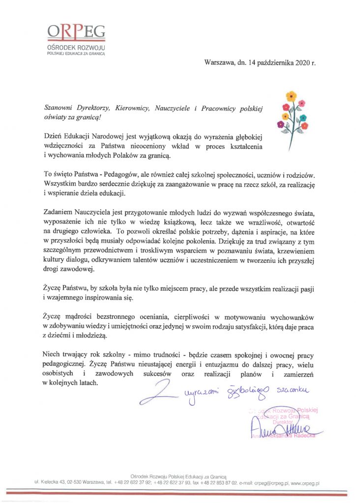 Dzień Nauczyciela – Życzenia