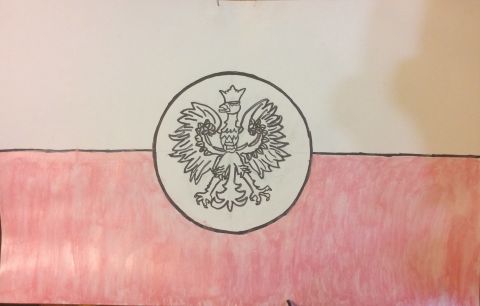 Dzień Flagi – Prace wykonane przez uczniów klasy VI.