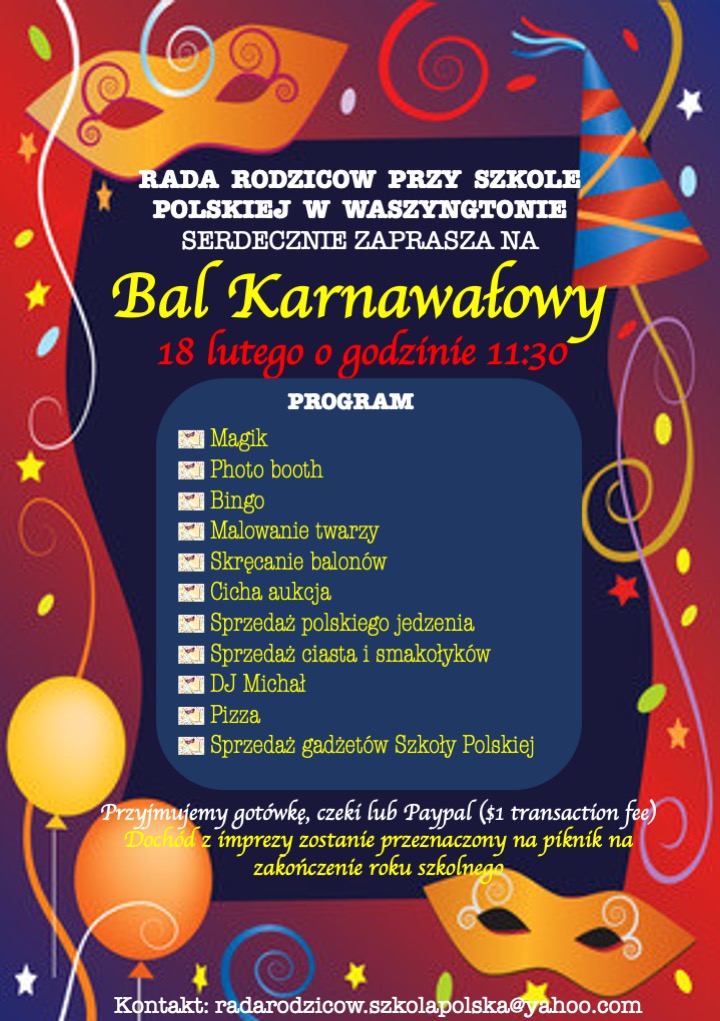 BAL KARNAWAŁOWY – Serdecznie zapraszamy!