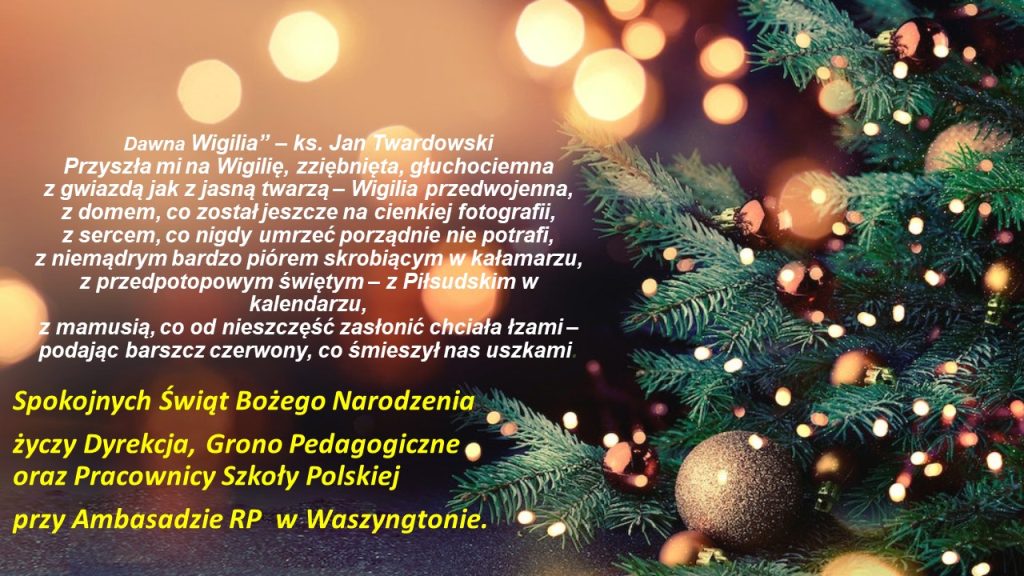 ŚWIĄTECZNE ŻYCZENIA.