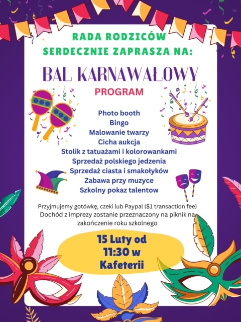 Bal Karnawałowy – Serdecznie zapraszamy!