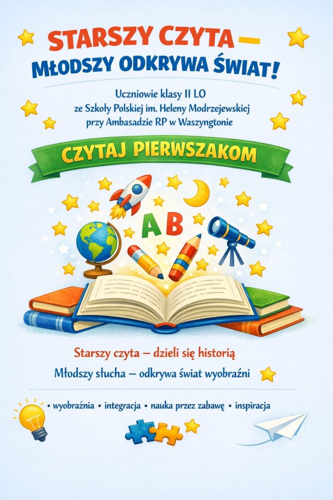 „Starszy czyta – młodszy odkrywa świat!”
